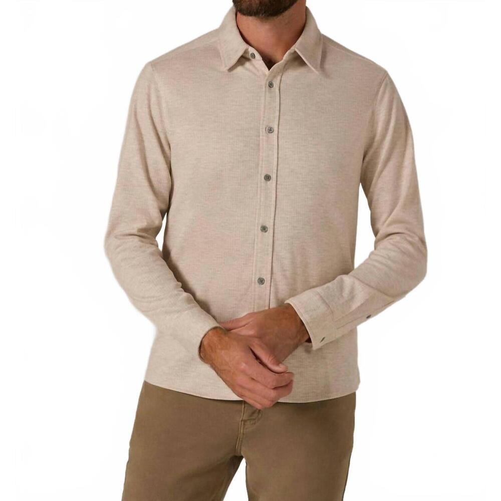 NEW 7DIAMONDS generation knit shirt top in beige